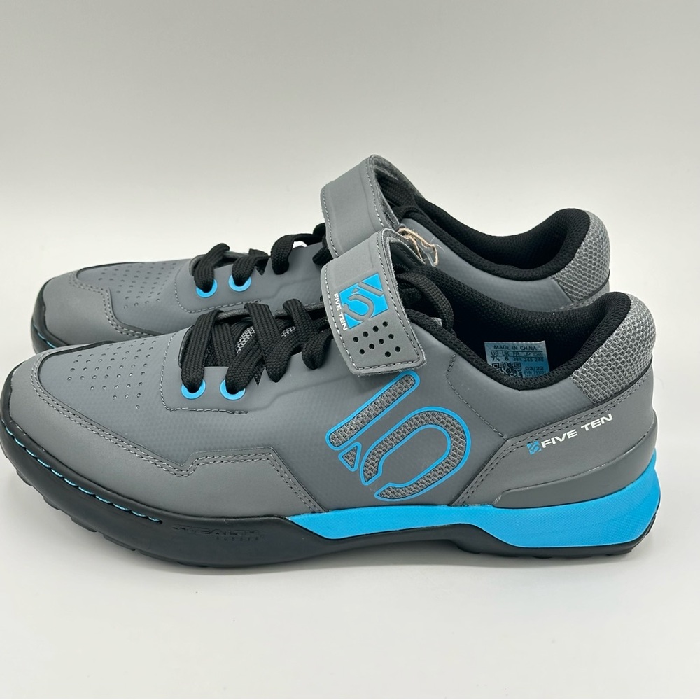 Women’s Adidas Five Ten 5.10 Kestrel Lace Carbon Cyan Mountain Bike shoe… - Picture 3 of 11
